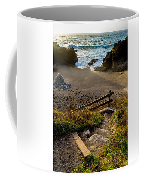 Point Lobos Coffee Mug featuring the photograph Hidden Beach by Derek Dean