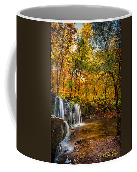 Autumn Coffee Mug featuring the photograph Hidden Falls Portrait by Rikk Flohr