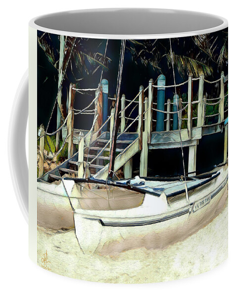 Sand Coffee Mug featuring the digital art Hideaway by Pennie McCracken
