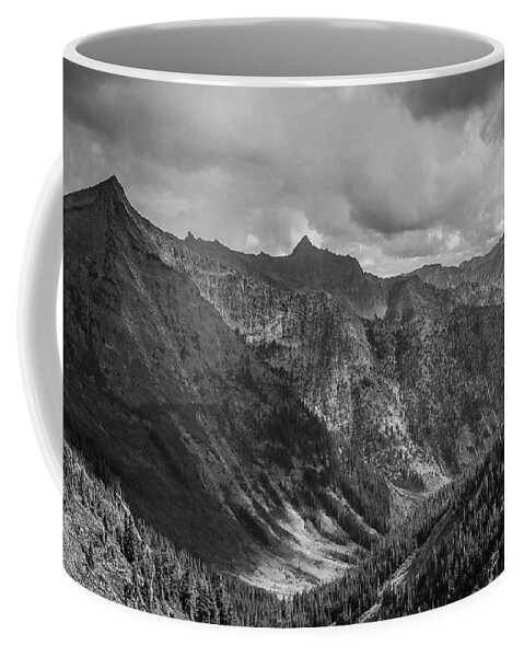 Black And White Coffee Mug featuring the photograph High Country Valley by Jason Brooks