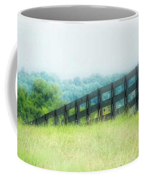 Field Coffee Mug featuring the photograph Hilltop View by Karin Everhart