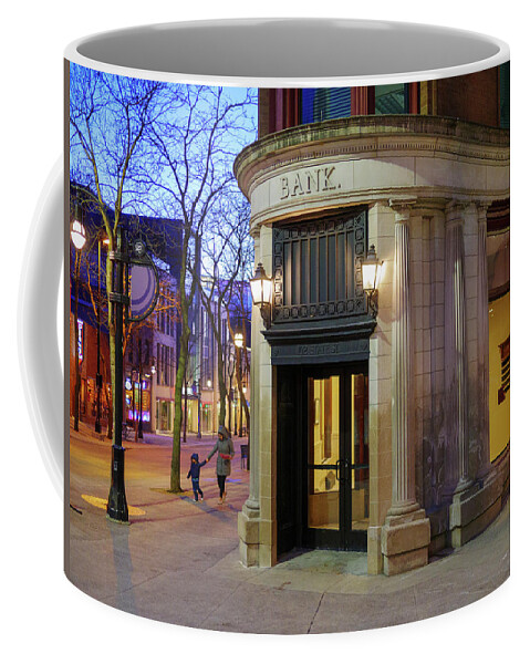 Madison Coffee Mug featuring the photograph Historic Bank, Madison, Wisconsin by Todd Bannor
