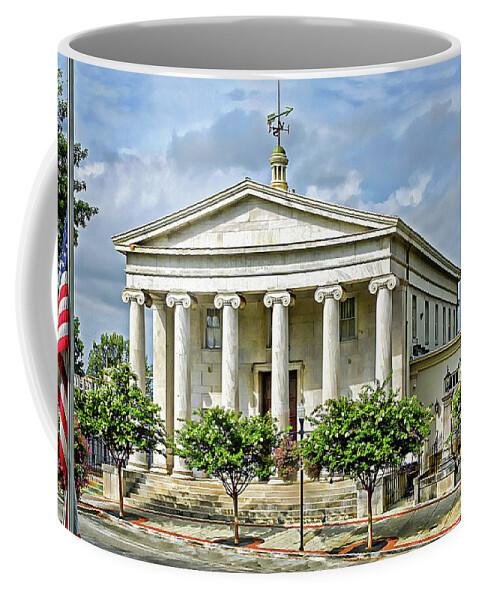 Bank Coffee Mug featuring the photograph Historic First National Bank by Jeannee Gannuch