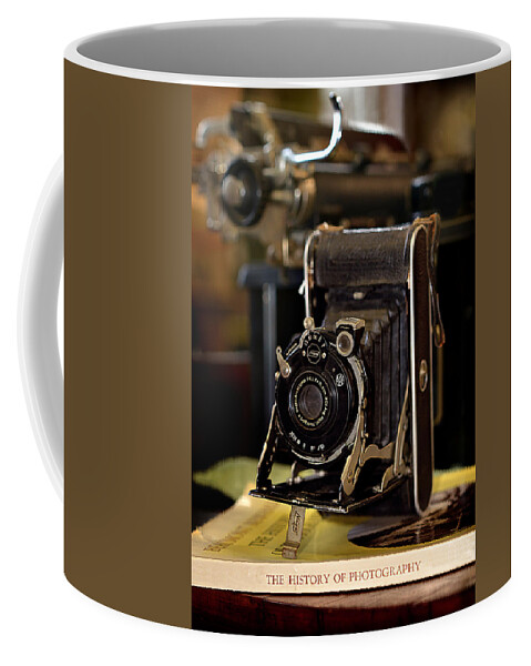 Camera Coffee Mug featuring the photograph The History Of Photography by Lisa Lambert-Shank