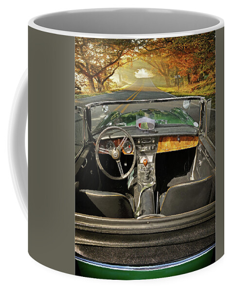 Cars Coffee Mug featuring the photograph Hit The Road by John Anderson