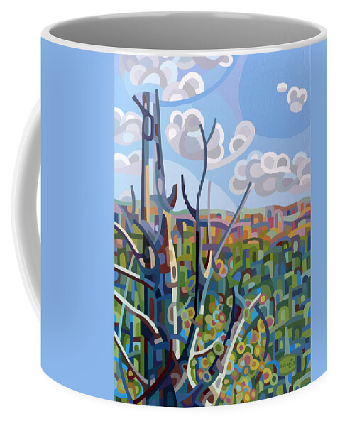 Fine Art Coffee Mug featuring the painting Hockley Valley by Mandy Budan
