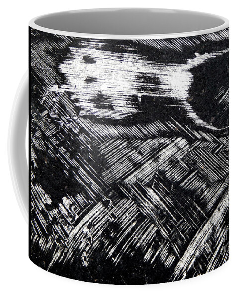 Black And White Photograph .not Manipulated Except To Become Black And White .very Dramatic Coffee Mug featuring the photograph Hog Fish Float One by Priscilla Batzell Expressionist Art Studio Gallery