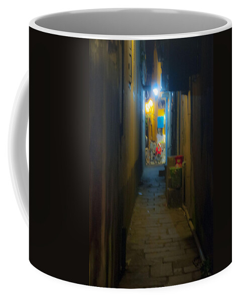 Hoi An Alleyway Coffee Mug featuring the photograph Hoi An Alleyway by Rob Hemphill