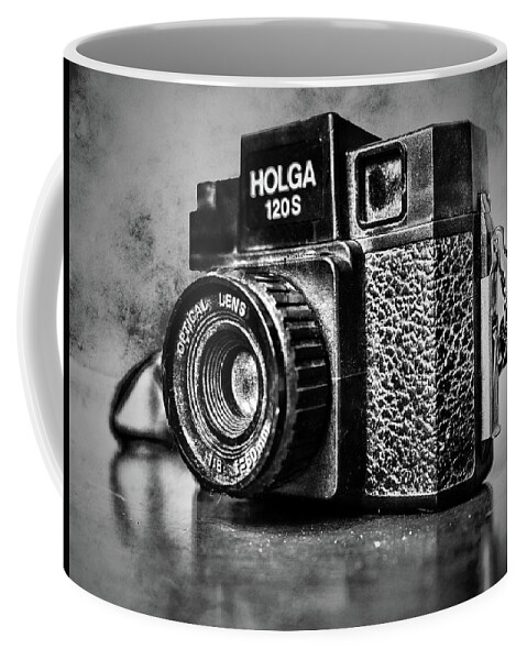 Holga 120s Black And White Coffee Mug featuring the photograph Holga 120S Black and White by Sharon Popek