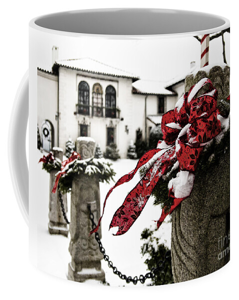 Snow Coffee Mug featuring the photograph Holiday Home by Alissa Beth Photography