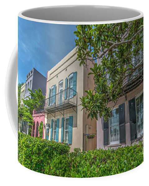 Rainbow Row Coffee Mug featuring the photograph Holy City Rainbow Row by Dale Powell