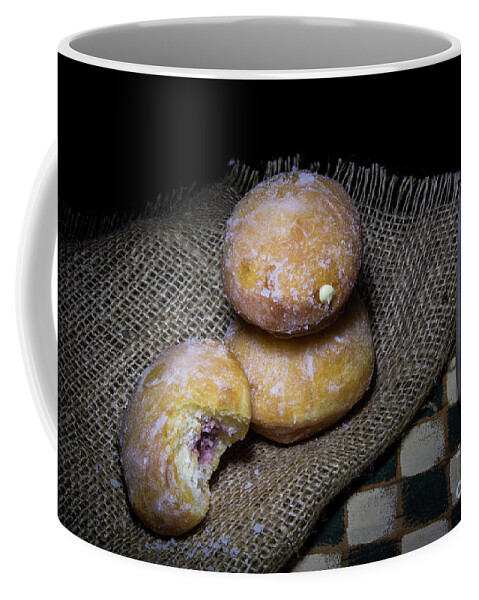 Polish Coffee Mug featuring the photograph Homemade Paczkis by Deborah Klubertanz
