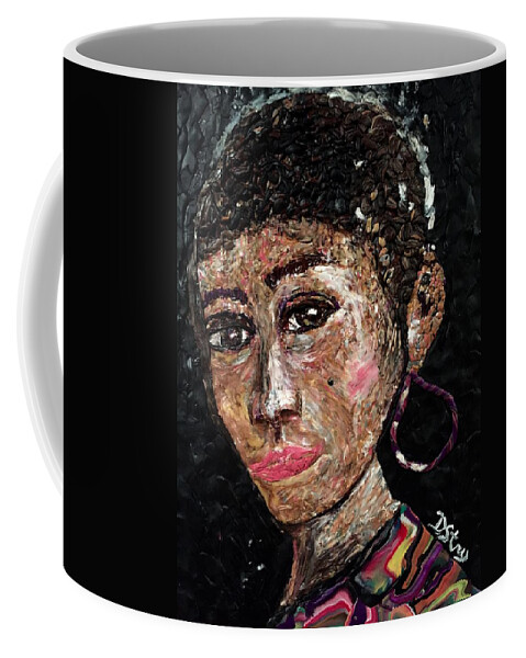 Woman Coffee Mug featuring the mixed media Honey by Deborah Stanley