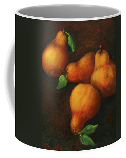 Pear Paintings Coffee Mug featuring the painting Honey Pears by Portraits By NC