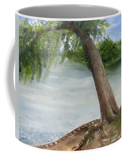 Landscape Coffee Mug featuring the painting Hontoon Island by Larry Whitler