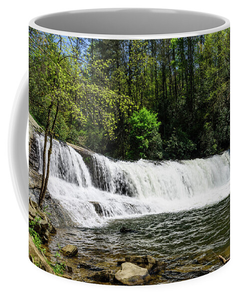 Asheville Coffee Mug featuring the photograph Hooker Falls North Carolina by Tammy Ray