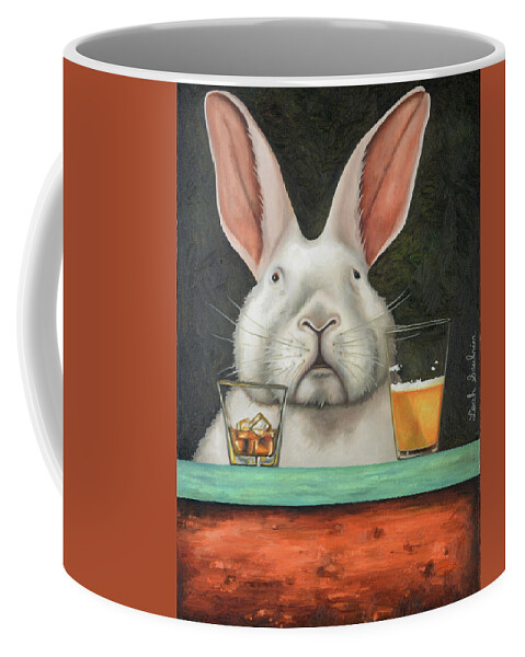 Beer Coffee Mug featuring the painting Hop Scotch by Leah Saulnier The Painting Maniac