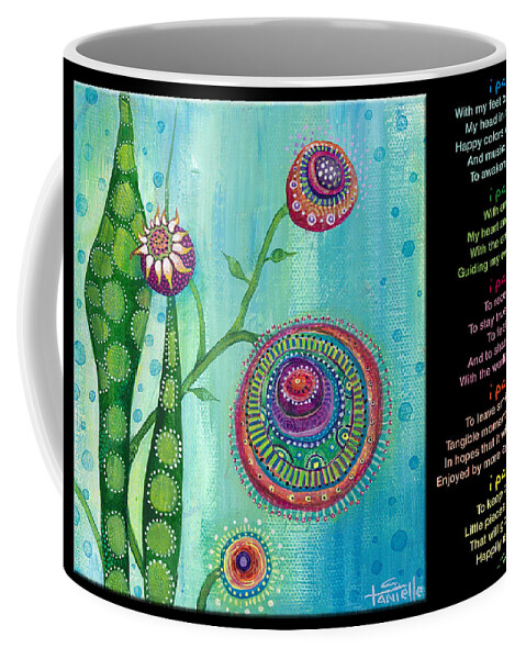 Hope Coffee Mug featuring the painting Hope with Poem by Tanielle Childers