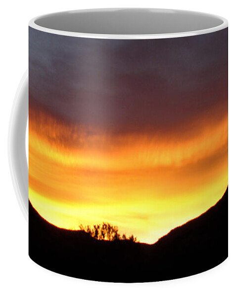 Sunrise Coffee Mug featuring the photograph Horizon of Fire by Carl Moore