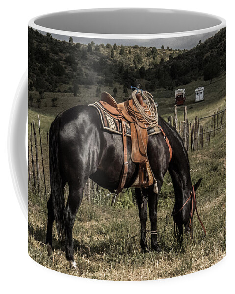 Horse Coffee Mug featuring the photograph Horse 3 by Christy Garavetto