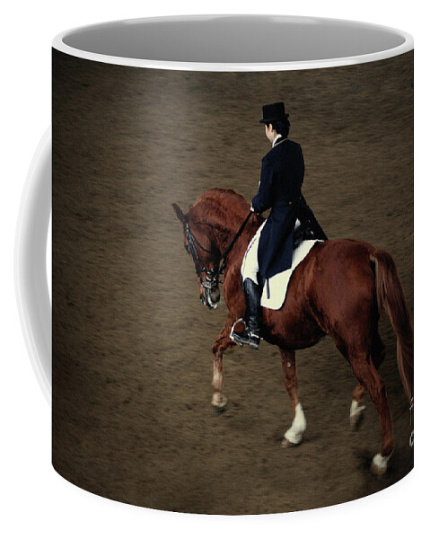 Horse Coffee Mug featuring the photograph Horse Dressage by Dimitar Hristov