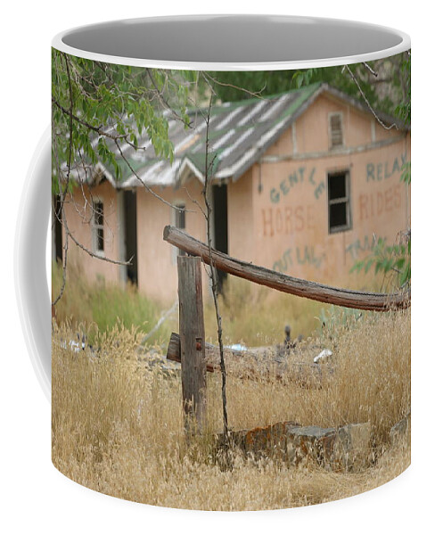 Trail Ride Coffee Mug featuring the photograph Horse Rides with Ghosts by Jeff Floyd CA