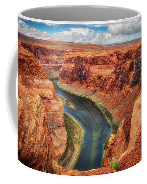 Horseshoe Bend Coffee Mug featuring the photograph Horseshoe Bend Arizona - Colorado River #2 by Jennifer Rondinelli Reilly - Fine Art Photography