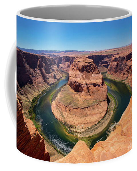 Horseshoe Bend In Page Arizona Near The Grand Canyon Coffee Mug featuring the photograph Horseshoe Bend by Sanjeev Singhal