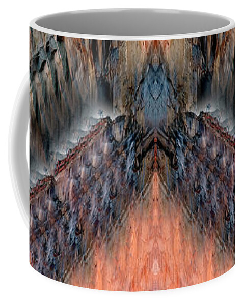 Meditation Coffee Mug featuring the photograph Horsetail Falls Meditation by Her Arts Desire