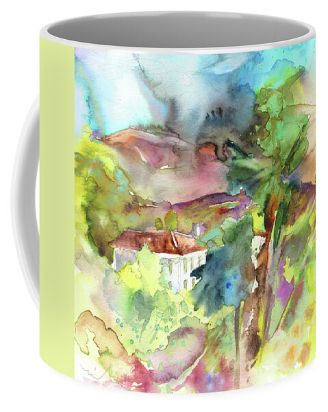 Travel Coffee Mug featuring the painting House in Tuscany by Miki De Goodaboom