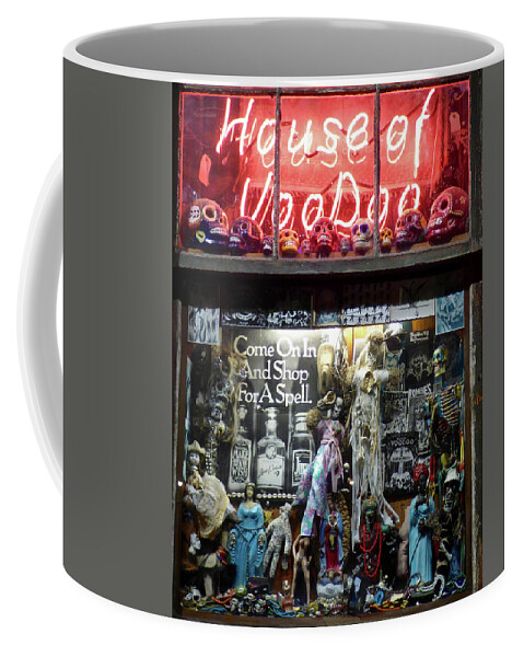 New Orleans Coffee Mug featuring the photograph House of VooDoo by Amelia Racca