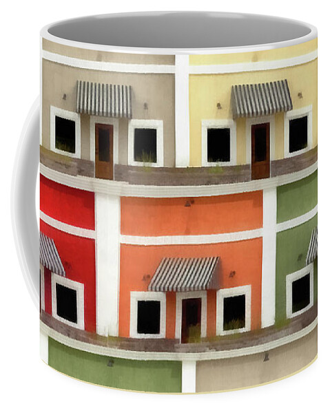Mug Coffee Mug featuring the photograph Houses Mug by Edward Fielding
