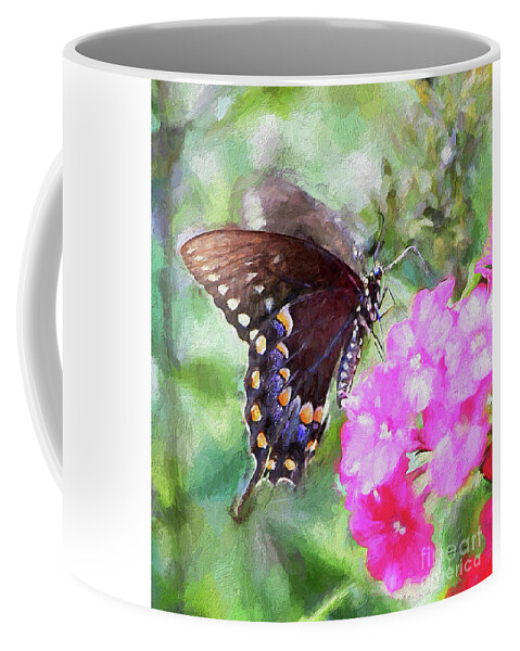 Butterfly Coffee Mug featuring the painting How Beautiful It is by Tina LeCour