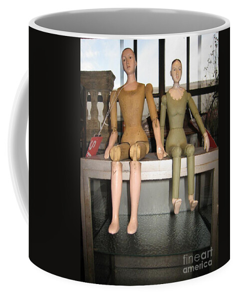Dolls Coffee Mug featuring the photograph How Much Are Those Dollies in the Window? by Glenda Zuckerman
