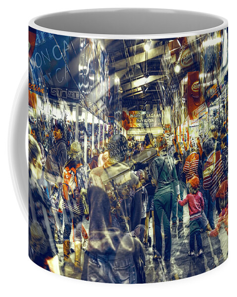 Human Traffic Coffee Mug featuring the photograph Human Traffic by Wayne Sherriff