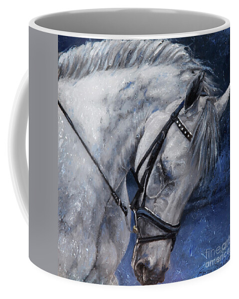 Painting Coffee Mug featuring the painting Humble Beauty by Portraits By NC