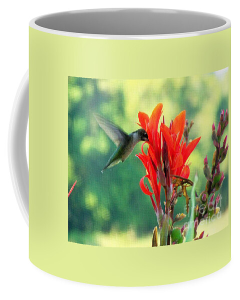 Hummingbird Coffee Mug featuring the photograph Hummer by Melissa Mim Rieman
