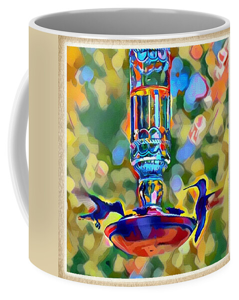 Hummingbird Coffee Mug featuring the photograph Hummers by Gini Moore