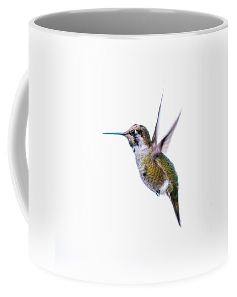 Nature Photography Coffee Mug featuring the photograph Hummingbird in Flight by E Faithe Lester