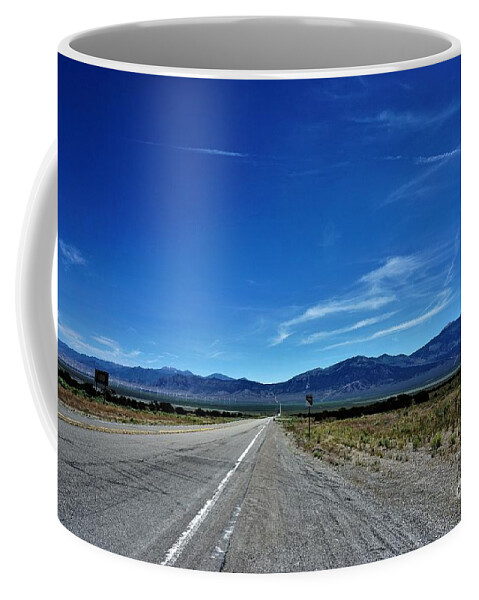 Nevada Coffee Mug featuring the photograph HWY 50, Nevada by Merle Grenz