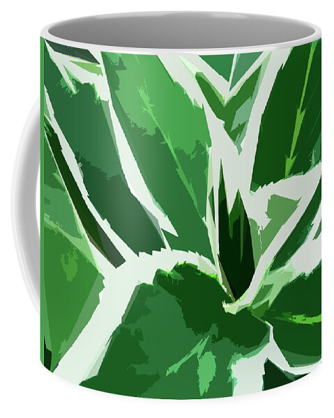 Foliage Coffee Mug featuring the digital art Hydrangea by Gina Harrison