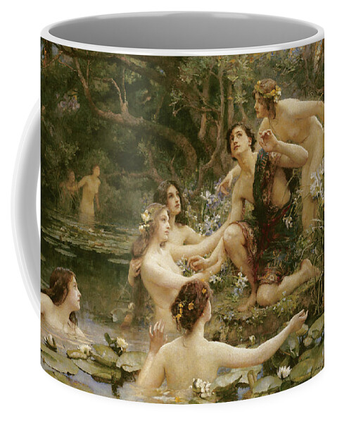 Hylas Coffee Mug featuring the painting Hylas and the Water Nymphs by Henrietta Rae
