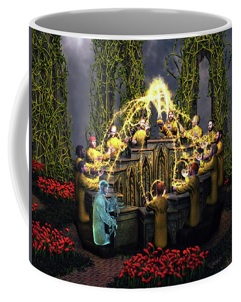 I Am The Vine Coffee Mug featuring the digital art I Am The Vine - You Are The Branches by David Luebbert