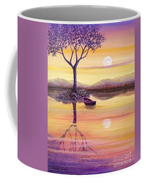 I Coffee Mug featuring the painting I Dreamt of the Moon by Sarah Irland