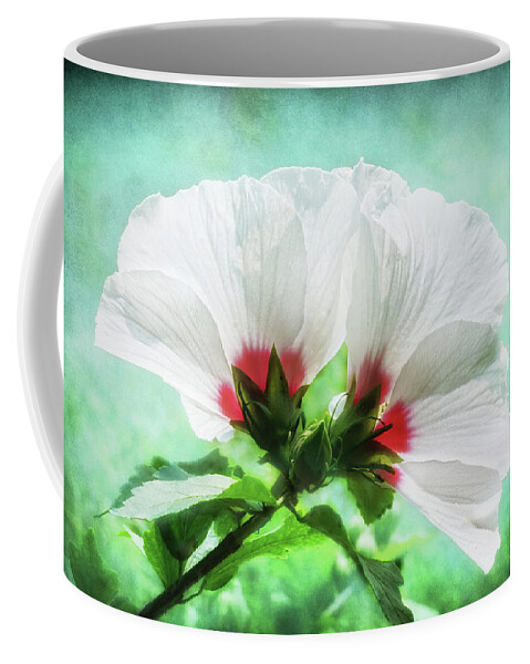 White Hibiscus Coffee Mug featuring the photograph I Love You by Kathi Mirto