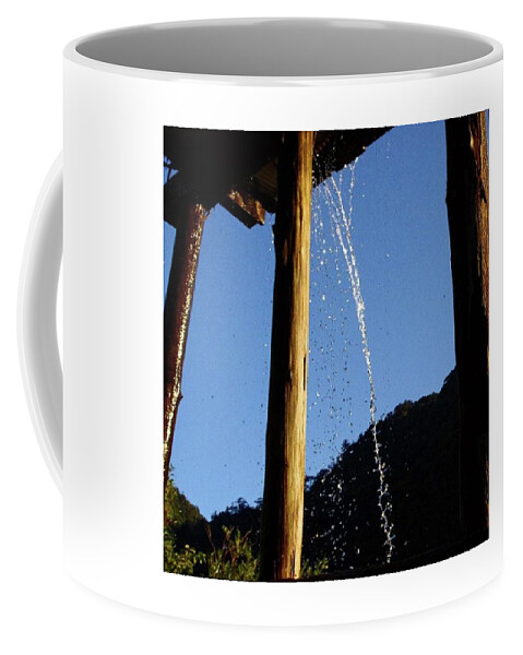 Outdoor Coffee Mug featuring the photograph Under waterway by Ippei Uchida