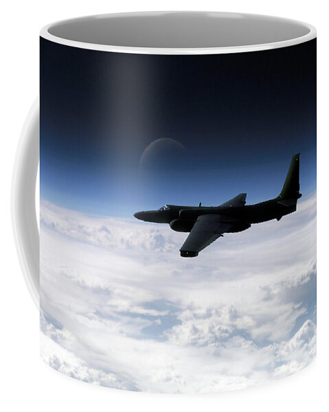 U-2 Coffee Mug featuring the digital art I Spy - U2 by Airpower Art
