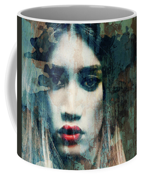 Female Coffee Mug featuring the mixed media I Want To Know What Love Is by Paul Lovering