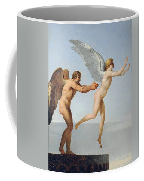Charles Paul Landon Coffee Mug featuring the painting Icarus and Daedalus by Charles Paul Landon