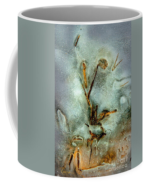Abstract Coffee Mug featuring the photograph Ice Abstract by Tom Cameron
